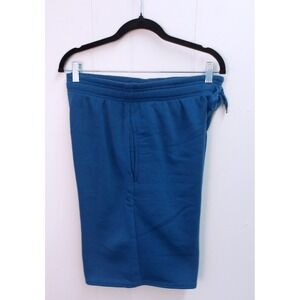 Real Essentials Mens Sweat Shorts Blue Casual Gym Workout Shorts‎ Sz M / #9201